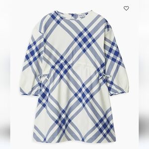 *NWT* Burberry  Girl's Trevelle Check Cotton Flannel Dress